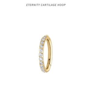 Eternity Cartilage Hoop Titanium - Gold 16g